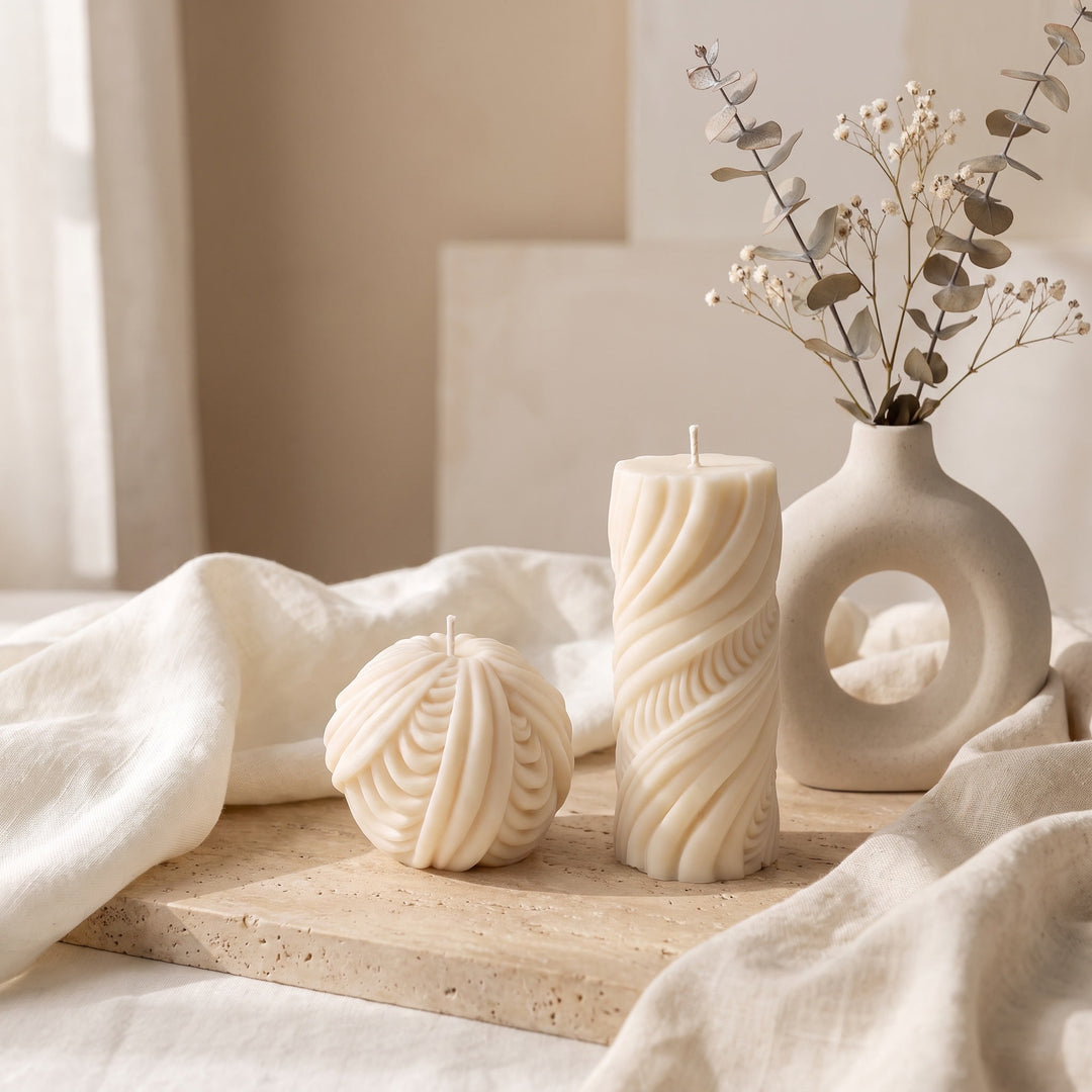 Drape No. 02 — Sculptural Candle